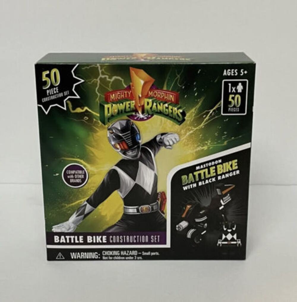 3 Lot Red Ranger Dragon Battle Bike, Green Ranger, Black Rangers Building Set